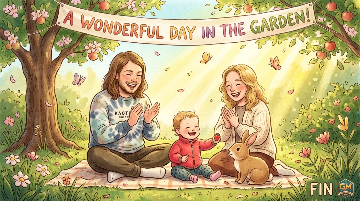 Family Picnic Celebration Postcard